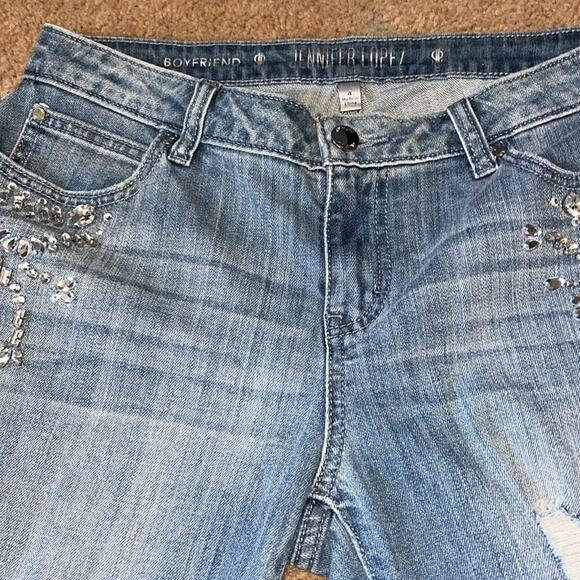 Jennifer Lopez Boyfriend Capri Jeans Size 4 - Picture 3 of 4